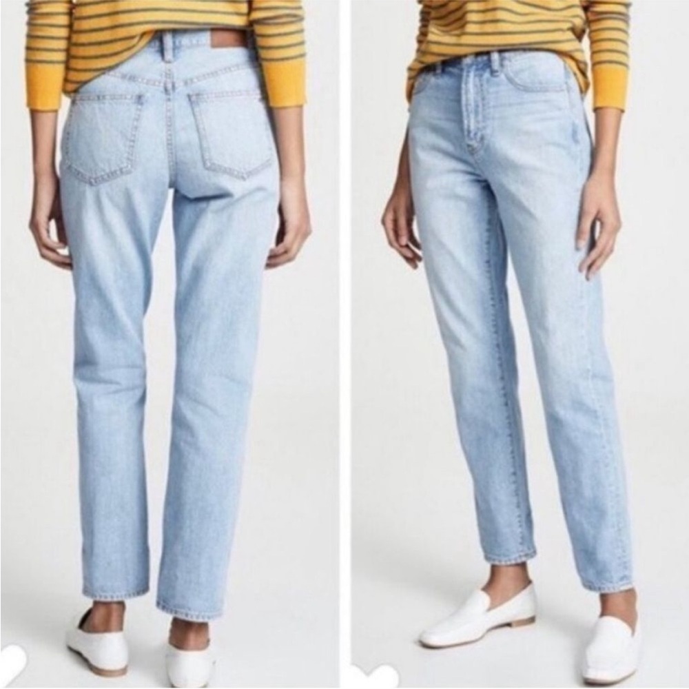 Madewell Light Wash Straight Leg Jeans